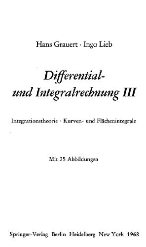 Differential- und Integralrechnung