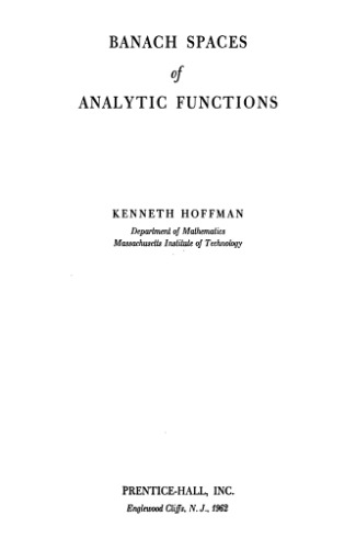 Banach spaces of analytic functions