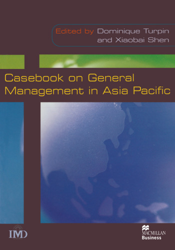 Casebook on General Management in Asia Pacific