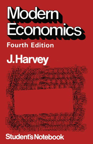 Modern Economics Student’s Notebook