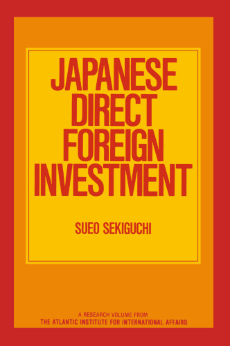 Japanese Direct Foreign Investment
