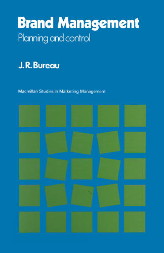 Brand Management: Planning and Control