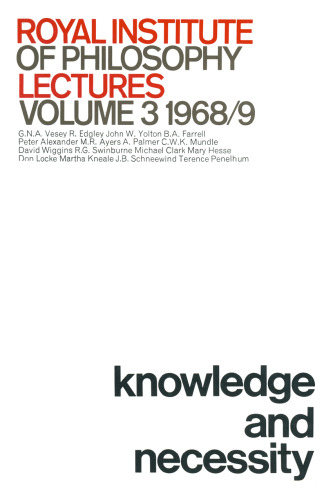 Knowledge and Necessity