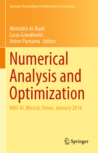 Numerical Analysis and Optimization: NAO-III, Muscat, Oman, January 2014