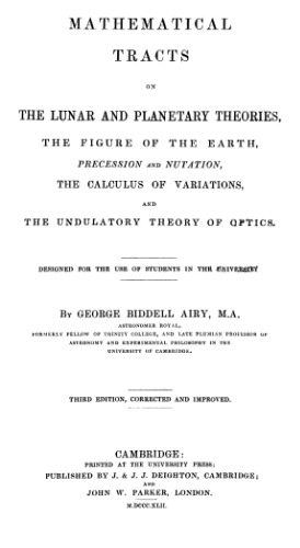 Mathematical tracts on the lunar and planetary theories etc. (1842)