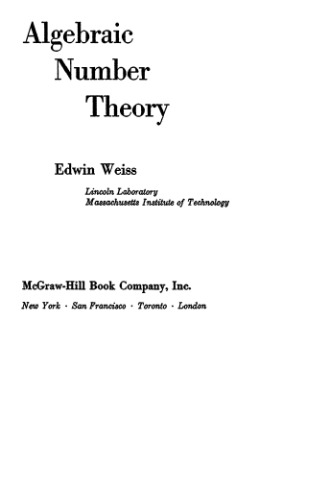 Algebraic number theory