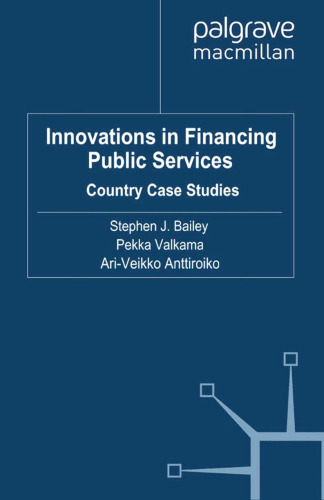 Innovations in Financing Public Services: Country Case Studies