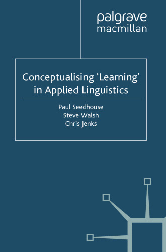 Conceptualising ‘Learning’ in Applied Linguistics