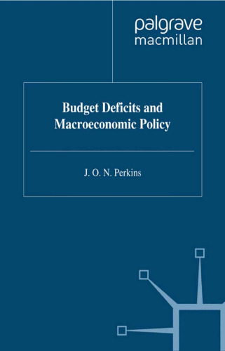 Budget Deficits and Macroeconomic Policy
