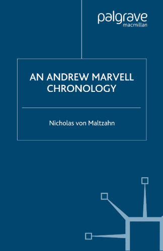 An Andrew Marvell Chronology