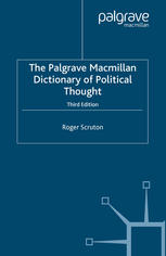 The Palgrave Macmillan Dictionary of Political Thought