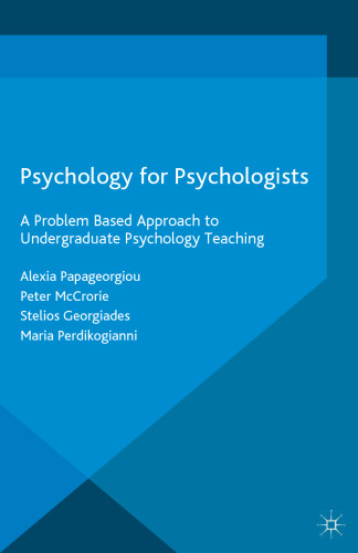 Psychology for Psychologists: A Problem Based Approach to Undergraduate Psychology Teaching