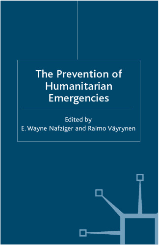 The Prevention of Humanitarian Emergencies