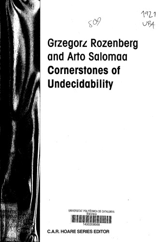 Cornerstones of undecidability