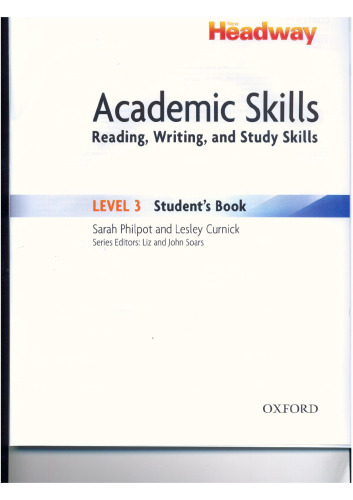 New Headway Academic Skills: Student's Book Level 3: Reading, Writing, and Study Skills