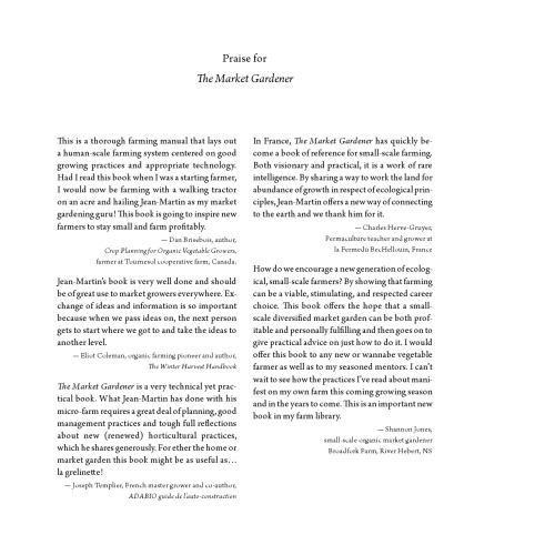 The Market Gardener - A Successful Grower's Handbook for Small-scale Organic Farming