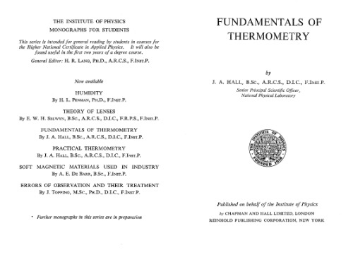 Fundamentals of Thermometry