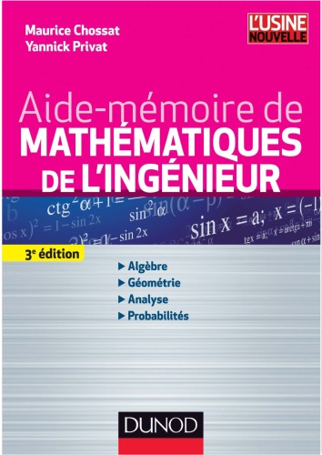 Aide-mémoire de mathématiques de l'ingénieur
