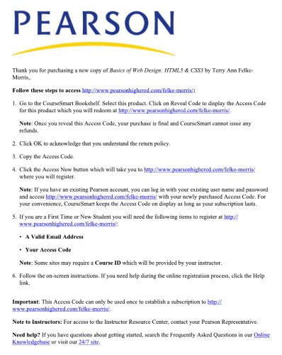 Basics of Web Design: HTML5 and CSS3