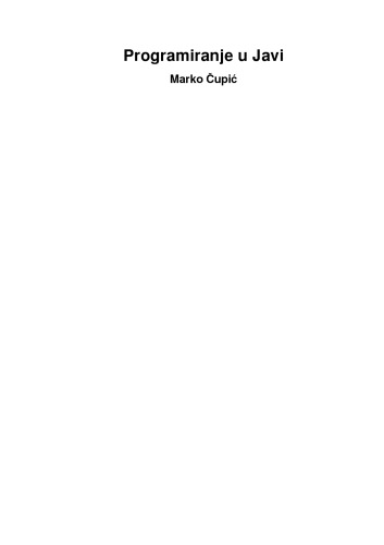 Programiranje u Javi