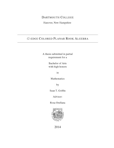 G-edge colored planar rook algebra