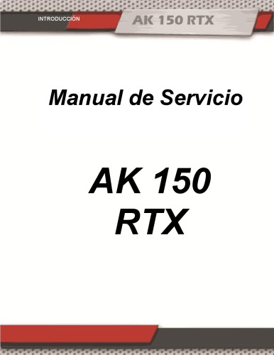 Manual de Servicio AK 150 RTX