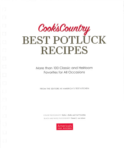 Cook’s Country Best Potluck Recipes