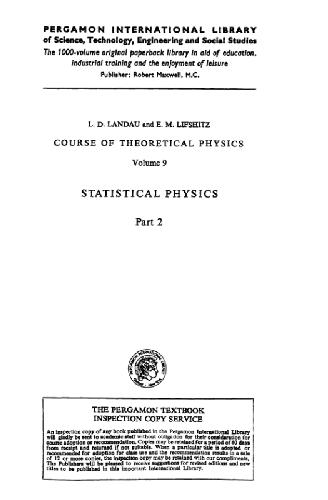 Statistical physics