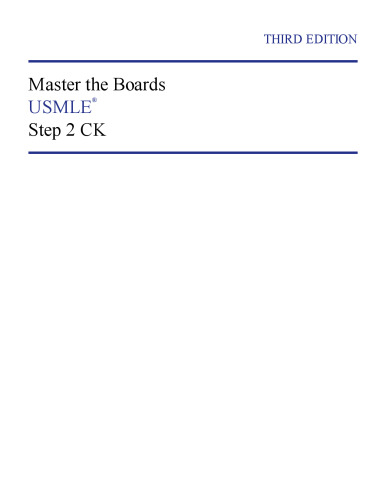 Master the Boards USMLE Step 2 CK