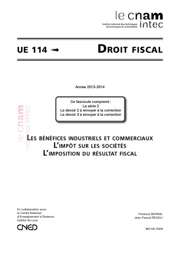 UE 114 Droit fiscal Série 2