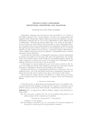 Triangulated Categories: definitions, properties and examples [expository notes]