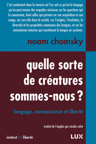 Quelle sorte de créature sommes-nous ?