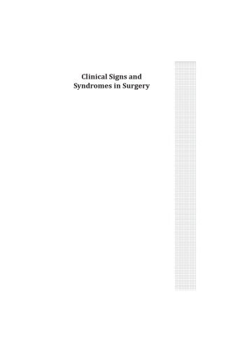 Clinical Signs and Syndromes in Surgery
