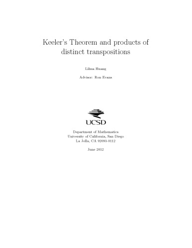 Keeler’s Theorem and products of distinct transpositions