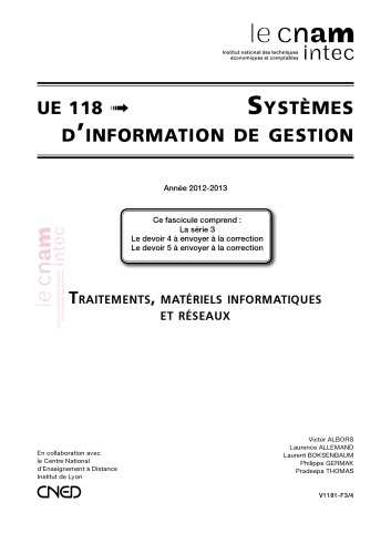 UE 118 Systemes d’information de gestion série 3