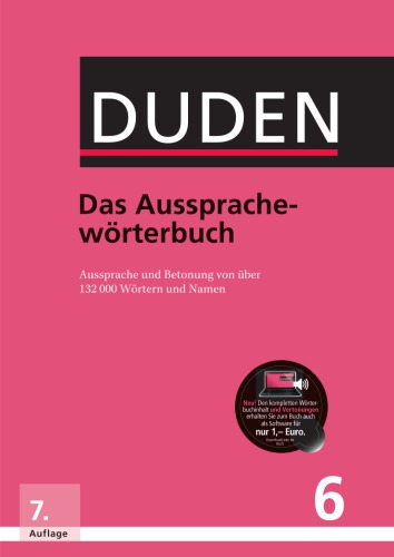 Duden, das Aussprachewörterbuch