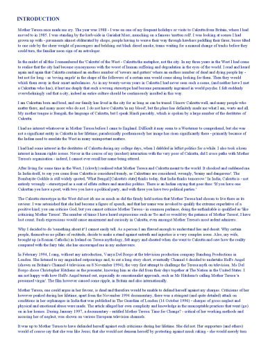 Mother Teresa: The Final Verdict