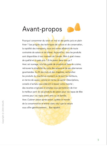 Cuisiner saison après saison