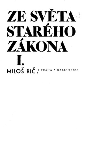 Ze světa Starého zákona