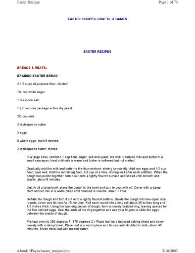 Easter : recipes, gifts & decorations