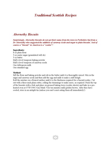 Traditional Scottish recipes