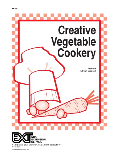 Creative vegetable cookery