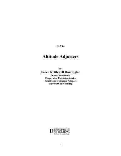 Altitude adjusters