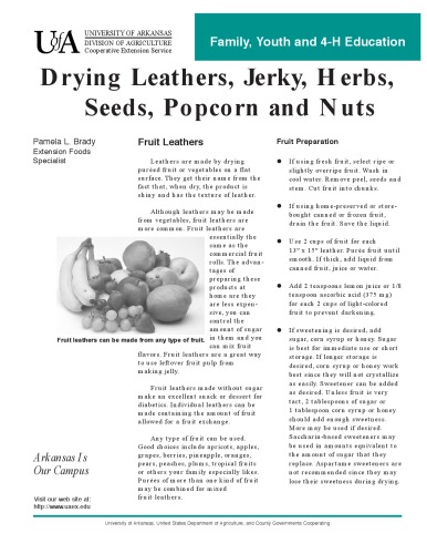 Drying leathers, jerky, herbs, seeds, popcorn and nuts