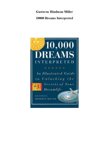 10,000 dreams interpreted : a dictionary of dreams from 