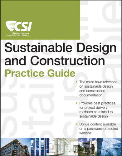 The CSI sustainable design and construction practice guide