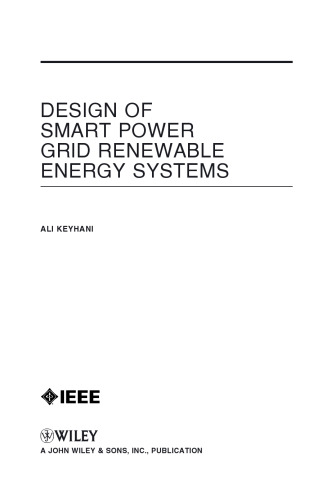 Design of smart power grid renewable energy systems