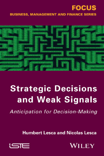 Strategic decisions and weak signals : anticipation for decision-making