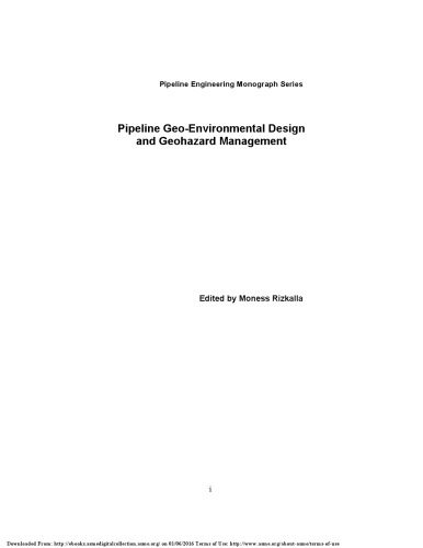 Pipeline geo-environmental design and geohazard management