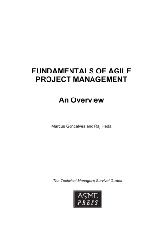 Fundamentals of agile project management : an overview
